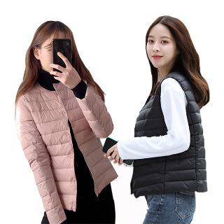 [무료배송] 오리털 100% 따뜻하고 가벼운 여성 경량패딩/경량패딩조끼/패딩/패딩조끼 2종 할인 기획전