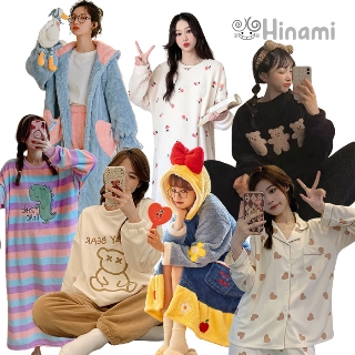 하이나미 50%추가할인 겨울 데일리 홈웨어 긴팔 반팔 원피스 잠옷 커플잠옷 바지 파자마 세트