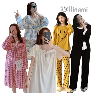 하이나미 따뜻한 1+1 수면바지 내복세트 긴팔 원피스 잠옷 커플 잠옷 외