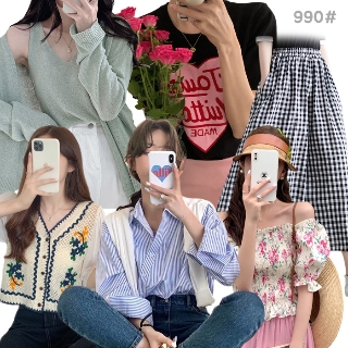 [무료배송] 구구공샵 2023 봄신상 베스트룩 원피스/자켓/가디건/블라우스/맨투맨/슬랙스/팬츠/니트조끼 외