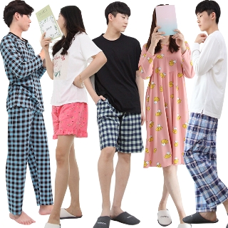 남성 여성 잠옷 면 파자마 잠옷바지 상하세트 아이스 쿨팬츠 수면바지 모음