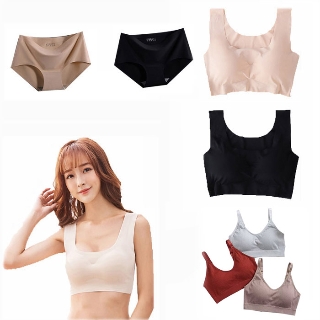 자국없는 1+1 심리스브라탑/심리스팬티5장/브라팬티세트 SALE