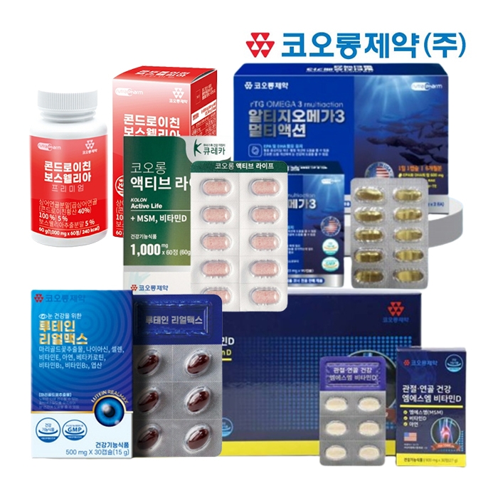 코오롱제약 약국 판매콘드로이친 보스웰리아msm 관절영양제오메가3루테인 Big Sale 티몬